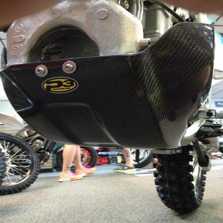 P3 Carbon Fiber Skid Plate Honda CRF450R (09 - 16) | 305072 - MojoMotoSport.com
