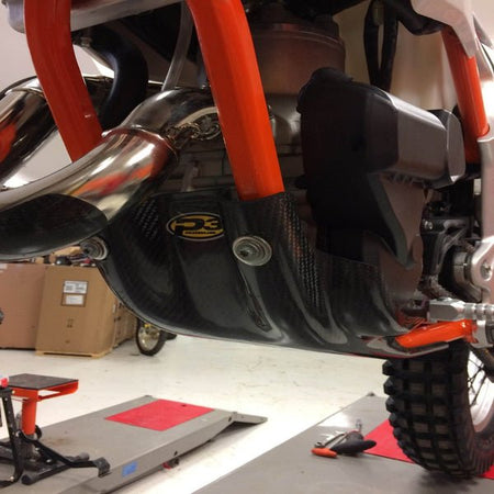 P3 Carbon Fiber Skid Plate KTM | 301062 - MojoMotoSport.com