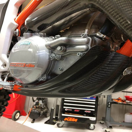 P3 Carbon Fiber Skid Plate KTM | 301062 - MojoMotoSport.com