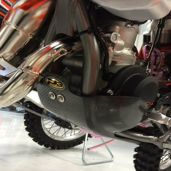 P3 Carbon Fiber Skid Plate KTM & HUS | 301030 - MojoMotoSport.com