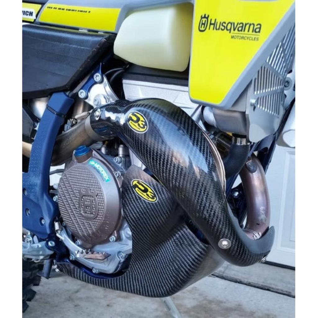 P3 Carbon Fiber Skid Plate KTM & HUS | 301090 - ORG - MojoMotoSport.com