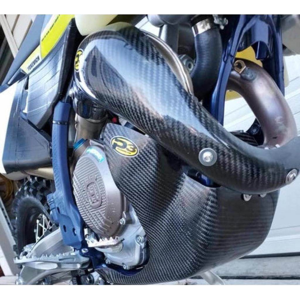 P3 Carbon Fiber Skid Plate KTM & HUS | 301090 - ORG - MojoMotoSport.com