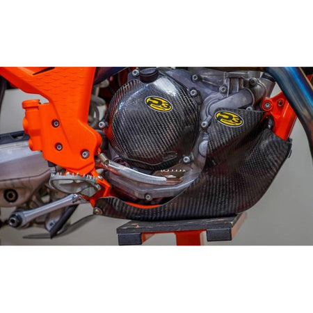 P3 Carbon Fiber Skid Plate KTM/HUS | 301081 - MojoMotoSport.com