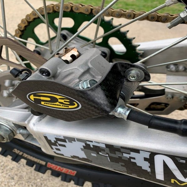 P3 Rear Caliper Guard For Kawasaki KX250/450 (09 - 23) | 706001 - MojoMotoSport.com