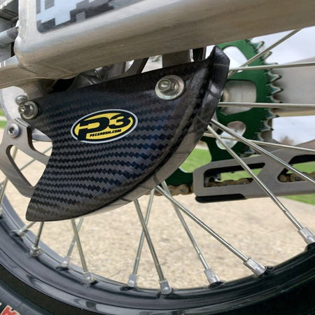 P3 Rear Disc Guard For Kawasaki KX250/450 (09 - 23) | 526050 - MojoMotoSport.com