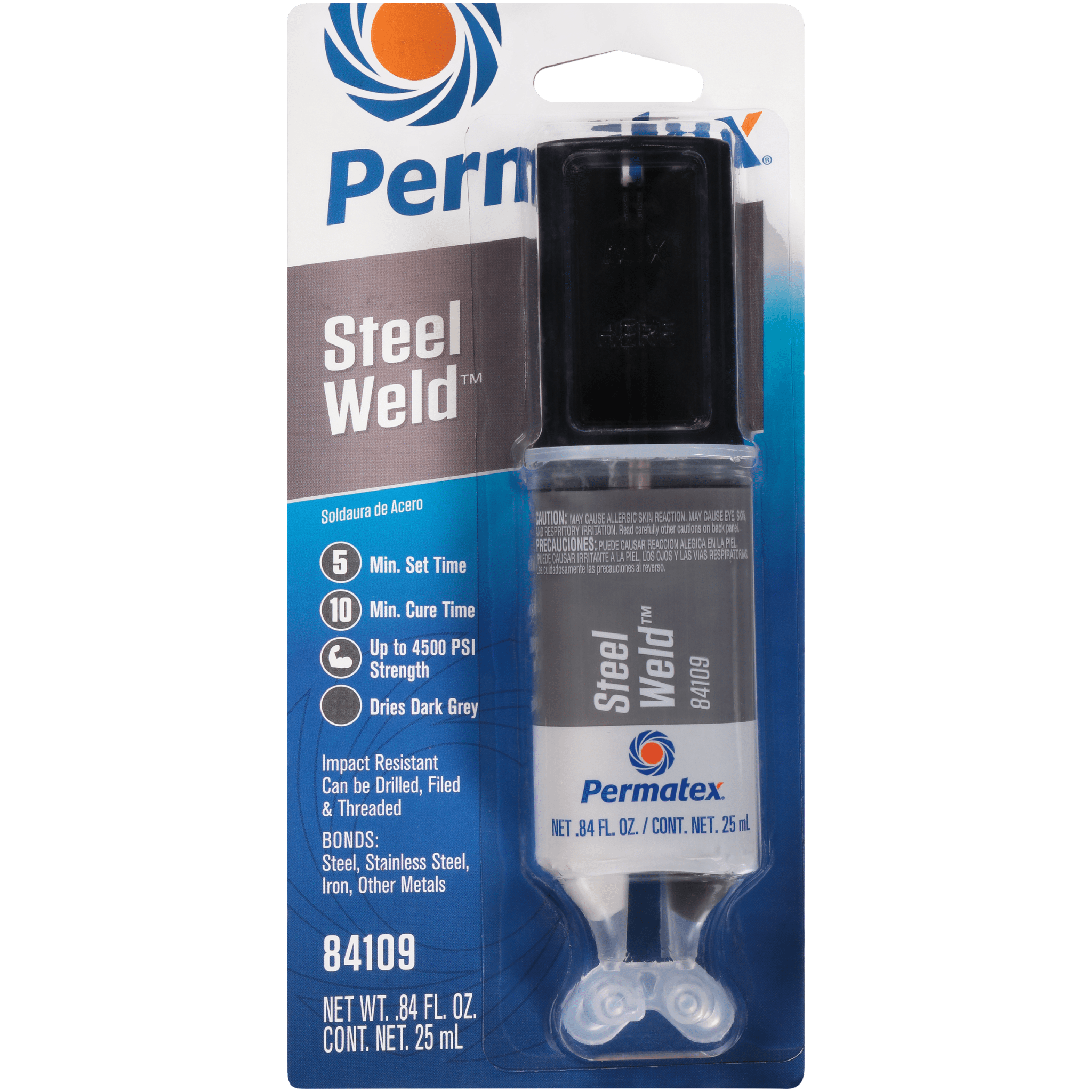 Permatex 4 Minute Multi Metal Steel Weld Epoxy 0.84 Fl. Oz 6/Case | 84109 - MojoMotoSport.com