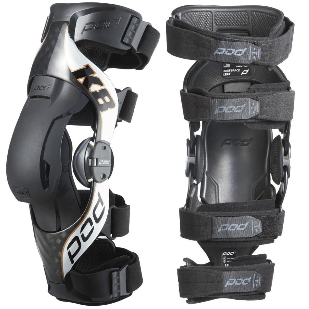 POD K8 2.0 Forged Carbon Knee Braces - MojoMotoSport.com