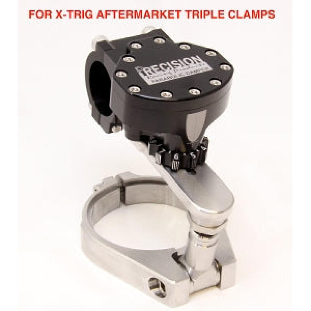 Precision 1 - 1/8 bar Complete Steering Damper KTM / Husqvarna w/ X - Trig Triple Clamps | PDS1C - 3703XT - MojoMotoSport.com