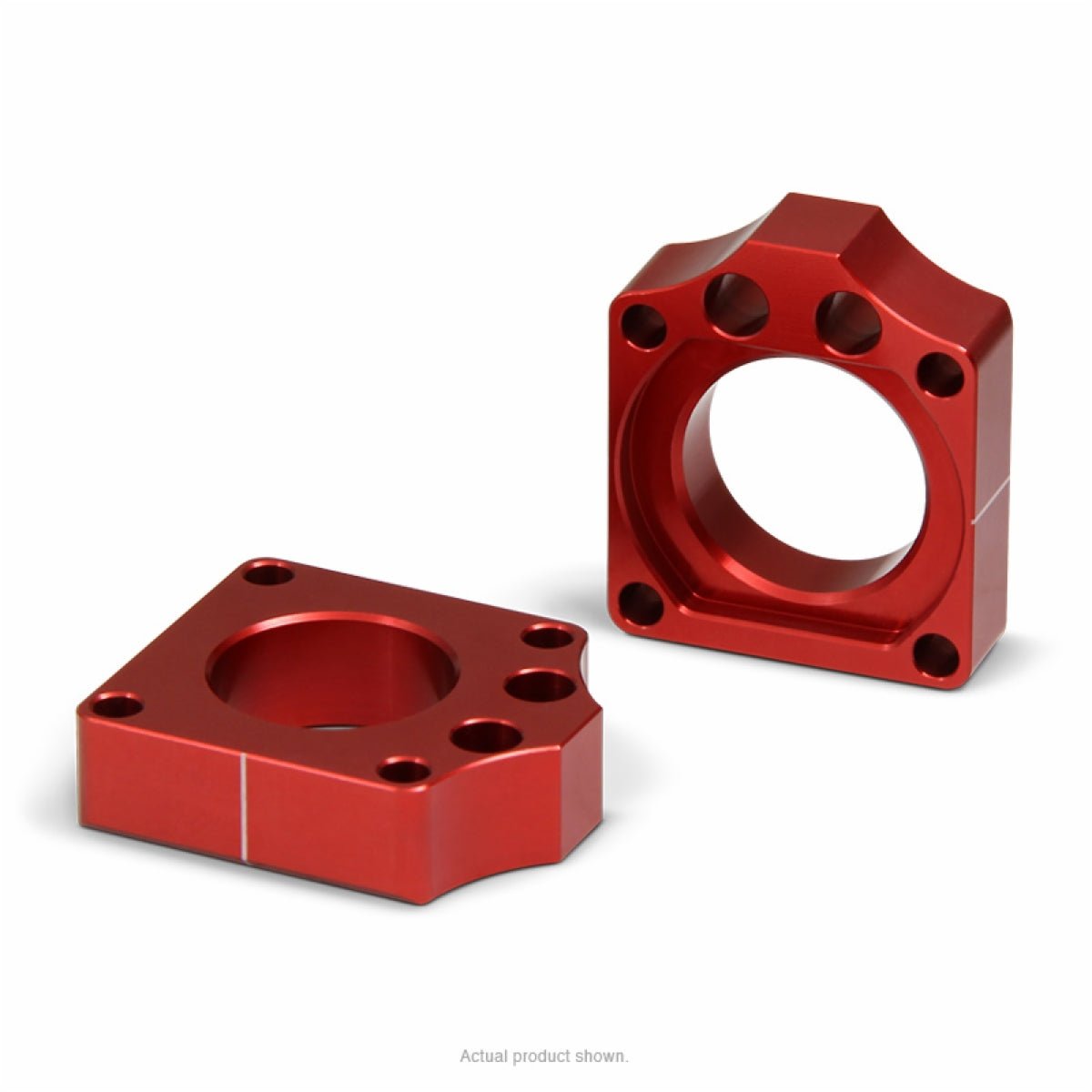 Pro Circuit Axle Blocks Red - Honda CR125R/250R, CRF250R/X, CRF450R, CRF450X | HAB00 - MojoMotoSport.com