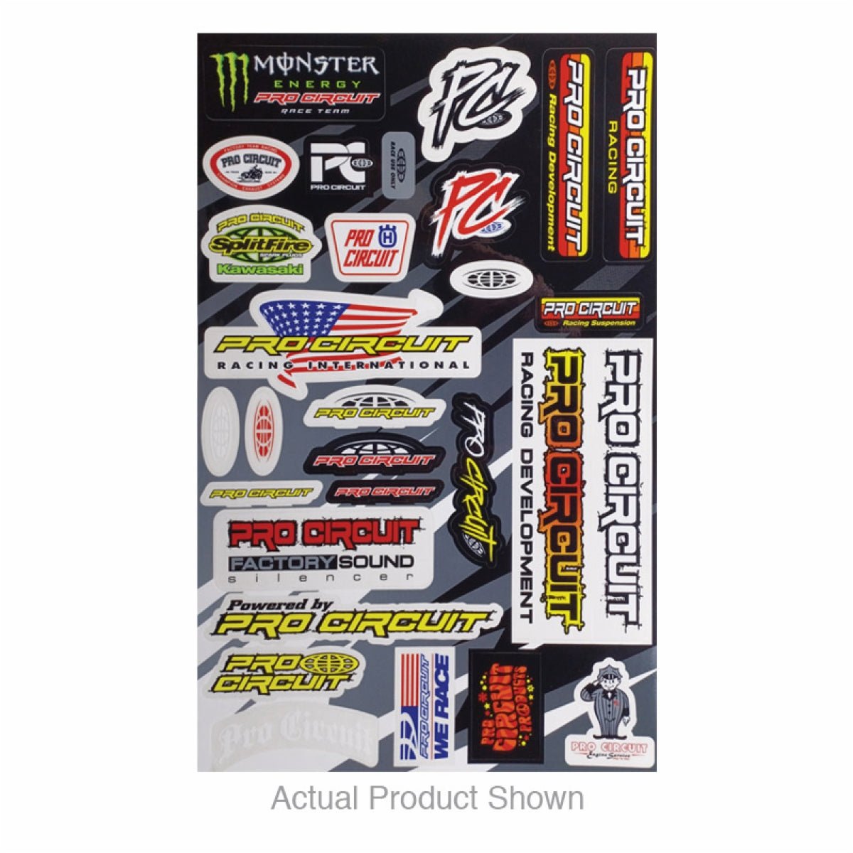 Pro Circuit Deluxe Decal Sheet | DC22DLX - MojoMotoSport.com