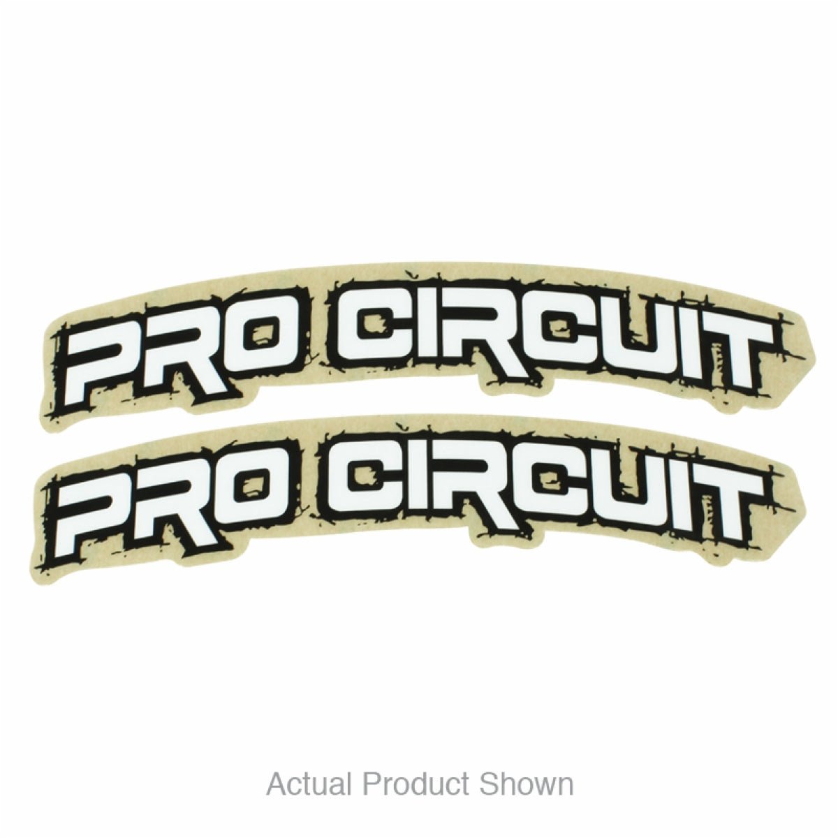 Pro Circuit Font Fender Decal - Retro - White | DC0010 - RETRO - MojoMotoSport.com