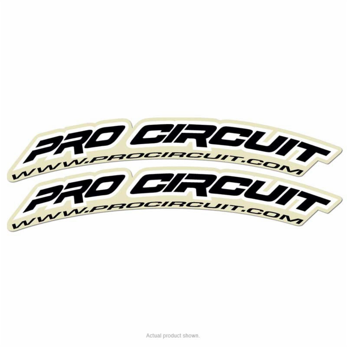 Pro Circuit Front Fender Decal - .Com - Black | DC0005 - MojoMotoSport.com