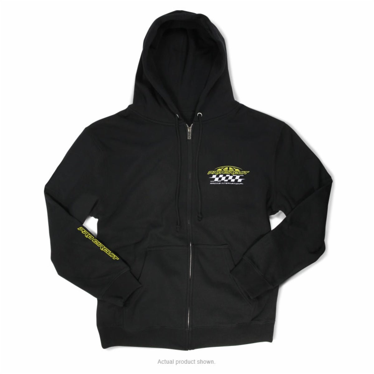 Pro Circuit Racer Zip Hoodie - Black | 6511920 - MojoMotoSport.com