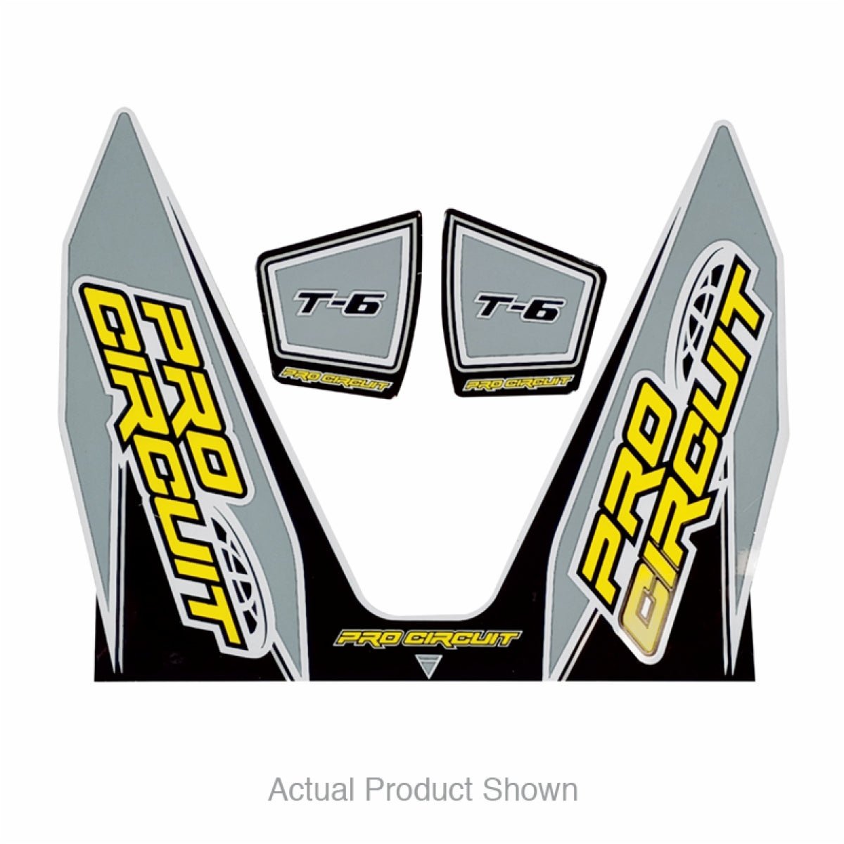 Pro Circuit T - 6 Decal - Gray | DC22T6 - GRAY - MojoMotoSport.com