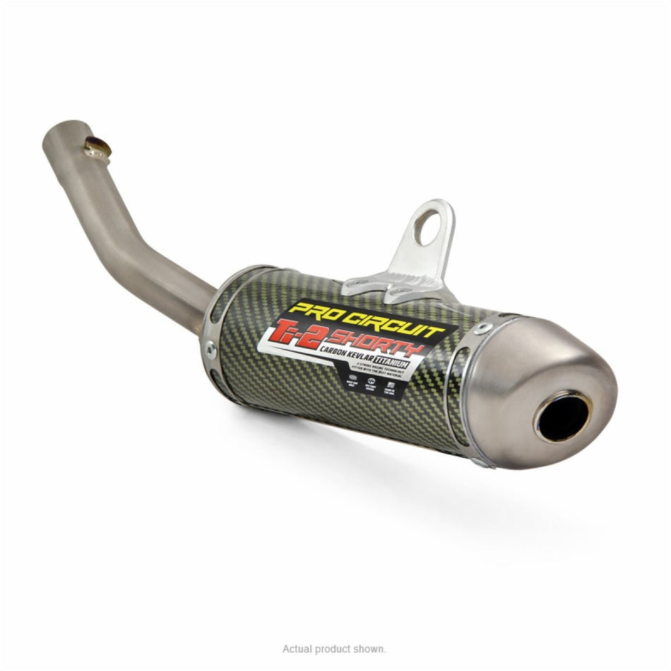 Pro Circuit Ti - 2 Titanium/Kevlar Shorty Silencer - Honda CR125R | 1119312K - MojoMotoSport.com