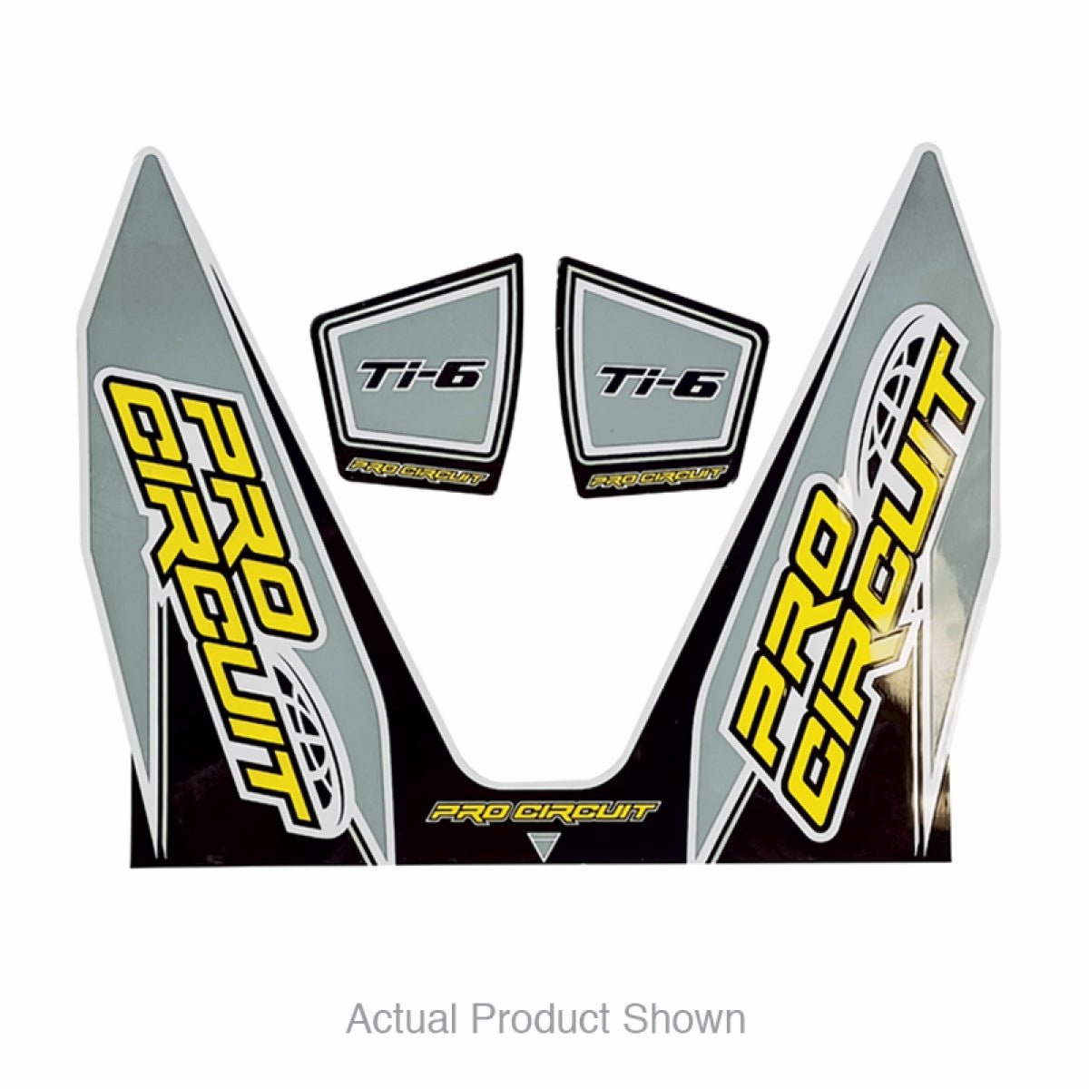 Pro Circuit Ti - 6 Decal - Gray | DC22TI6 - GRAY - MojoMotoSport.com