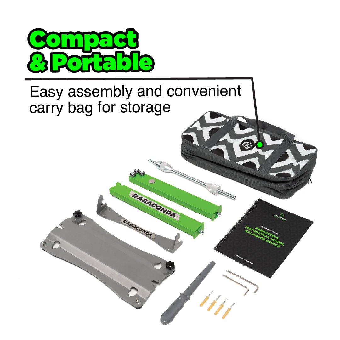 Rabaconda Motorcycle Wheel Truing Balance Stand - MojoMotoSport.com