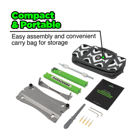 Rabaconda Motorcycle Wheel Truing Balance Stand - MojoMotoSport.com