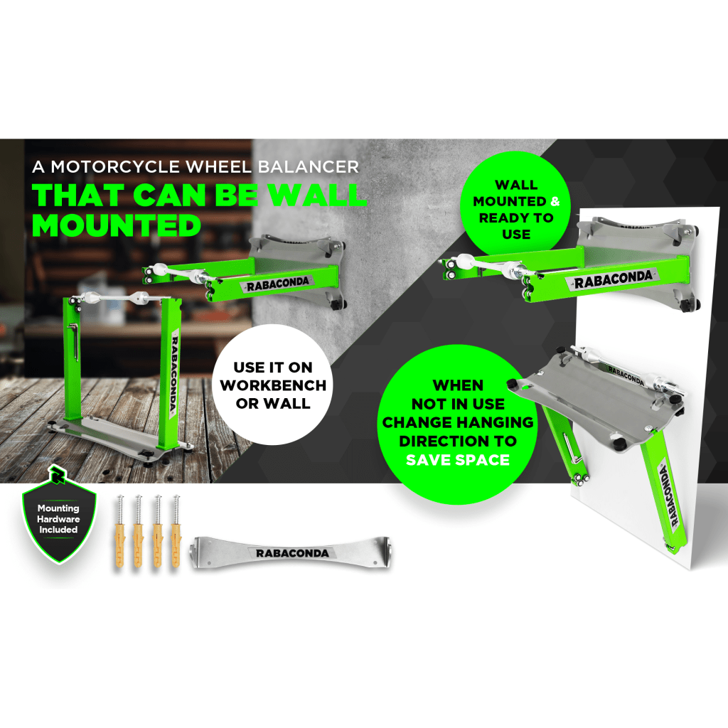 Rabaconda Motorcycle Wheel Truing Balance Stand - MojoMotoSport.com