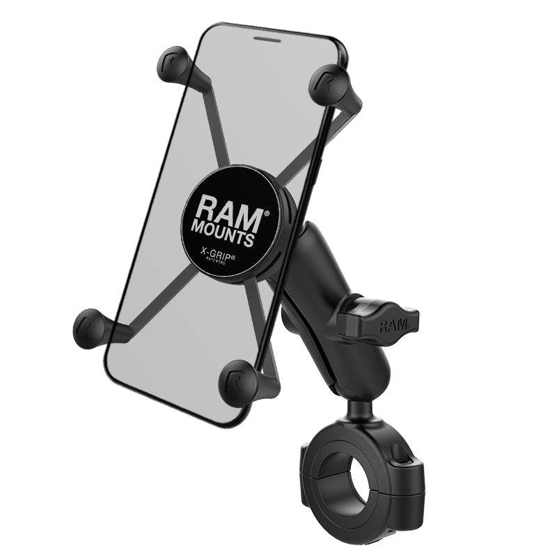 Ram X - Grip Large Phone Mount w/ Torque Large Rail Base - Medium Arm | RAM - B - 408 - 112 - 15 - UN1 [RETURNED] - MojoMotoSport.com