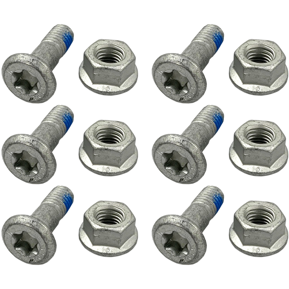 RFX sprocket bolt and nut kit with nickel-plated high tensile steel construction