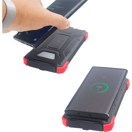 RidePower Wireless Solar Power Bank | RPPBWIRELESS10K - MojoMotoSport.com