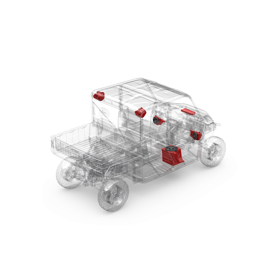 Rockford Fosgate Polaris Ranger Stage 6 Audio System & Ride Command (Gen-2) | RNGR18RC-STG6