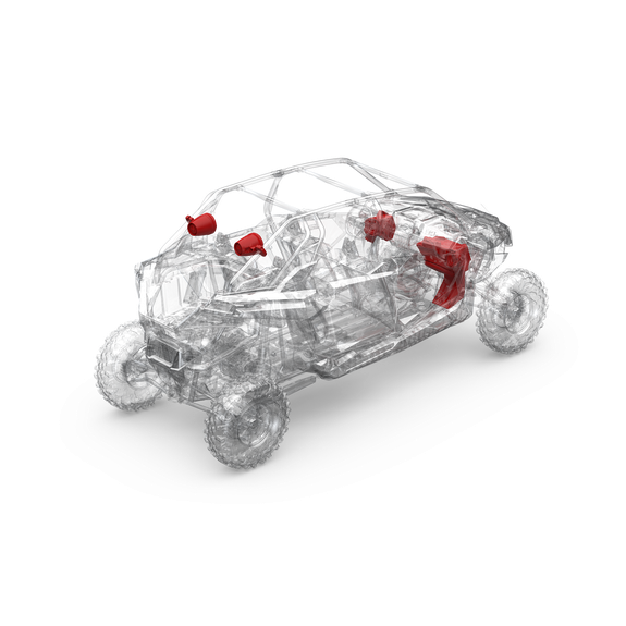 Rockford Fosgate Stage 4 Audio System Polaris RZR Pro XP/Pro R/Turbo R Models w/ Ride Command | RZR19RCPXP-STG4