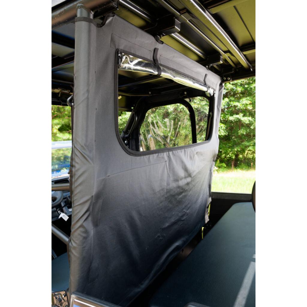 SEIZMIK Soft Rear Windshield & Dust Panel Fits Kawasaki Mule Pro FX/FXT (2018 - 19) - MojoMotoSport.com