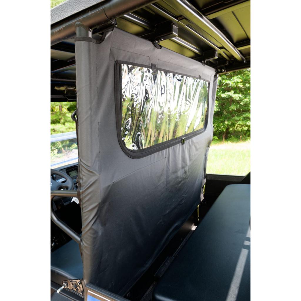 SEIZMIK Soft Rear Windshield & Dust Panel Fits Kawasaki Mule Pro FX/FXT (2018 - 19) - MojoMotoSport.com