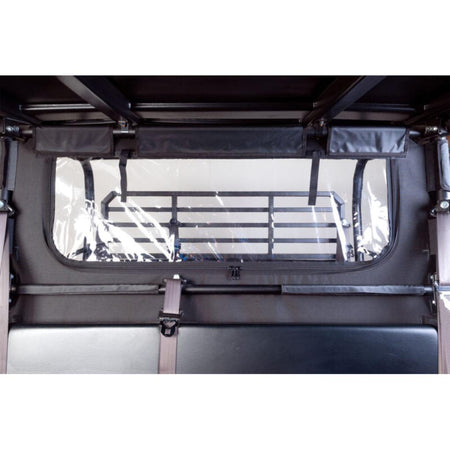 SEIZMIK Soft Rear Windshield & Dust Panel Fits Kawasaki Mule Pro FX/FXT (2018 - 19) - MojoMotoSport.com