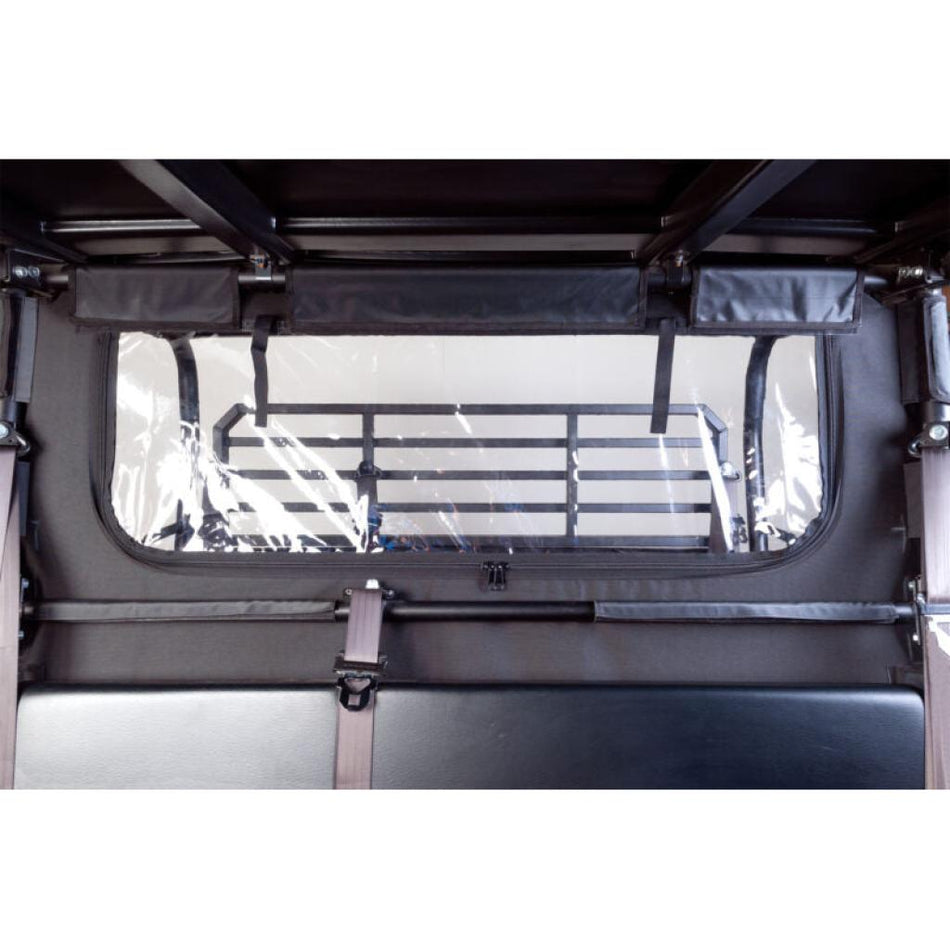SEIZMIK Soft Rear Windshield & Dust Panel Fits Kawasaki Mule Pro FX/FXT (2018 - 19) - MojoMotoSport.com