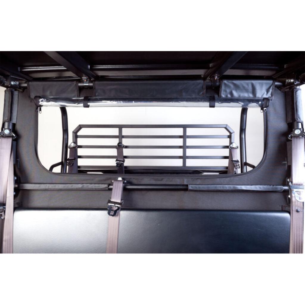 SEIZMIK Soft Rear Windshield & Dust Panel Fits Kawasaki Mule Pro FX/FXT (2018 - 19) - MojoMotoSport.com