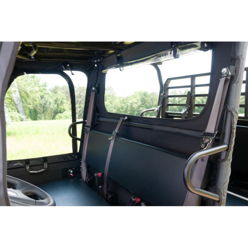 SEIZMIK Soft Rear Windshield & Dust Panel Fits Kawasaki Mule Pro FX/FXT (2018 - 19) - MojoMotoSport.com