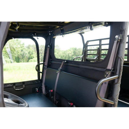 SEIZMIK Soft Rear Windshield & Dust Panel Fits Kawasaki Mule Pro FX/FXT (2018 - 19) - MojoMotoSport.com