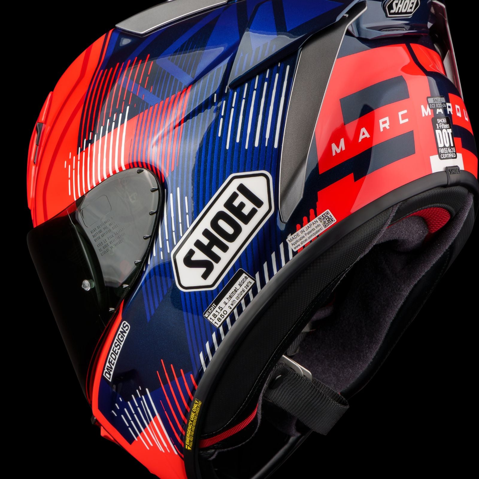 SHOEI X-Fifteen Marquez 8 Race Helmet | MojoMotoSport.com