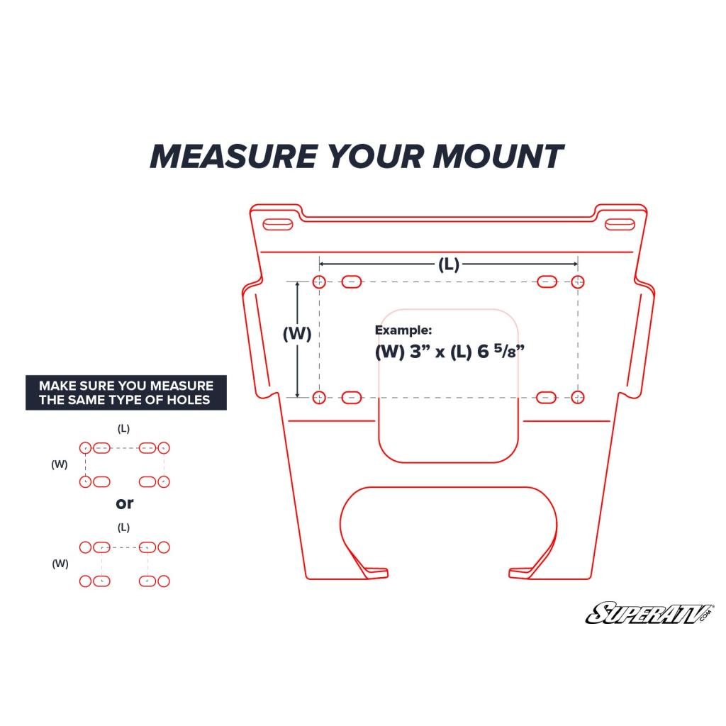 SuperATV 12,000 lb. Winch Receiver Mount - MojoMotoSport.com