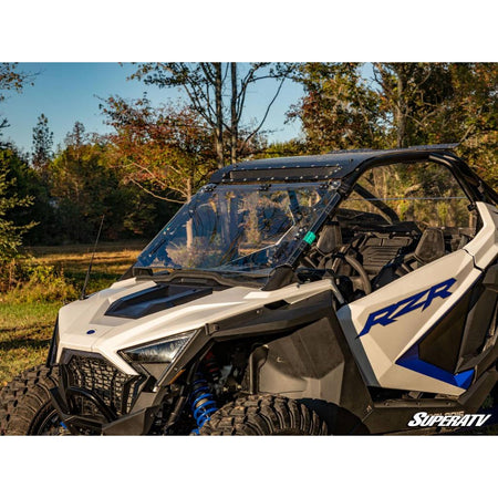 SuperATV 2020+ Polaris RZR Pro XP Scratch - Resistant Flip Windshield - MojoMotoSport.com