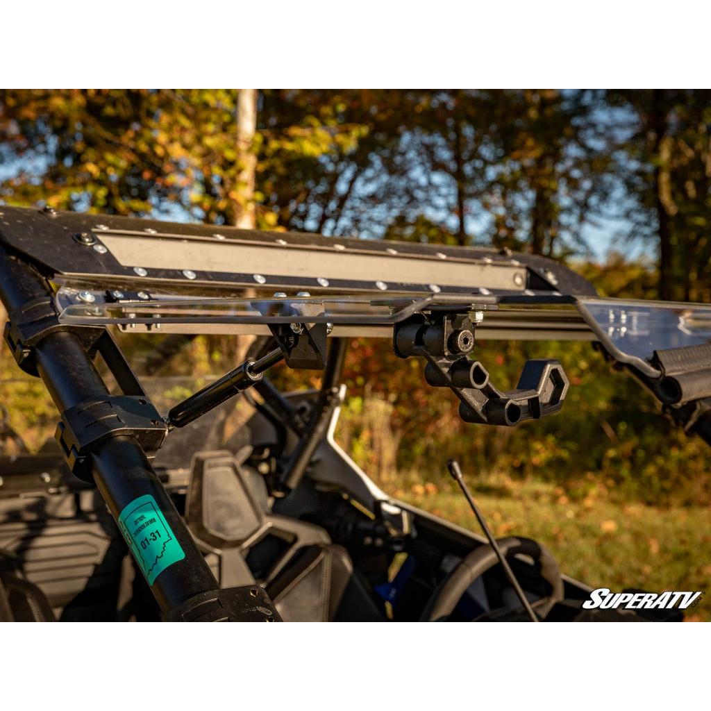 SuperATV 2020+ Polaris RZR Pro XP Scratch - Resistant Flip Windshield - MojoMotoSport.com