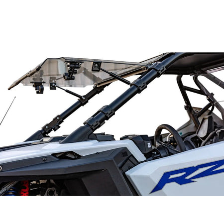 SuperATV 2020+ Polaris RZR Pro XP Scratch - Resistant Flip Windshield - MojoMotoSport.com
