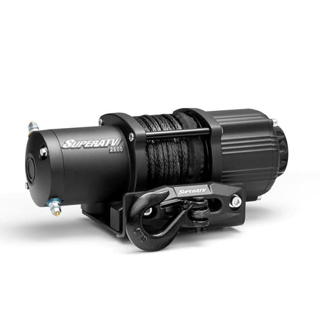 SuperATV 2500 lb. UTV/ATV Winch (With Wireless Remote & Synthetic Rope) - MojoMotoSport.com