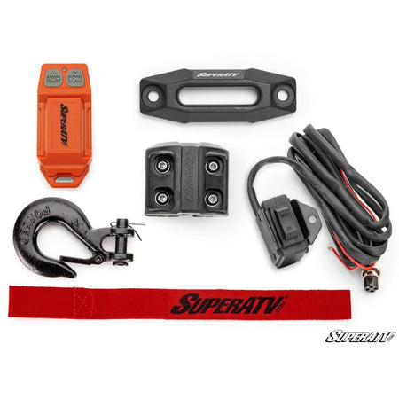 SuperATV 2500 lb. UTV/ATV Winch (With Wireless Remote & Synthetic Rope) - MojoMotoSport.com
