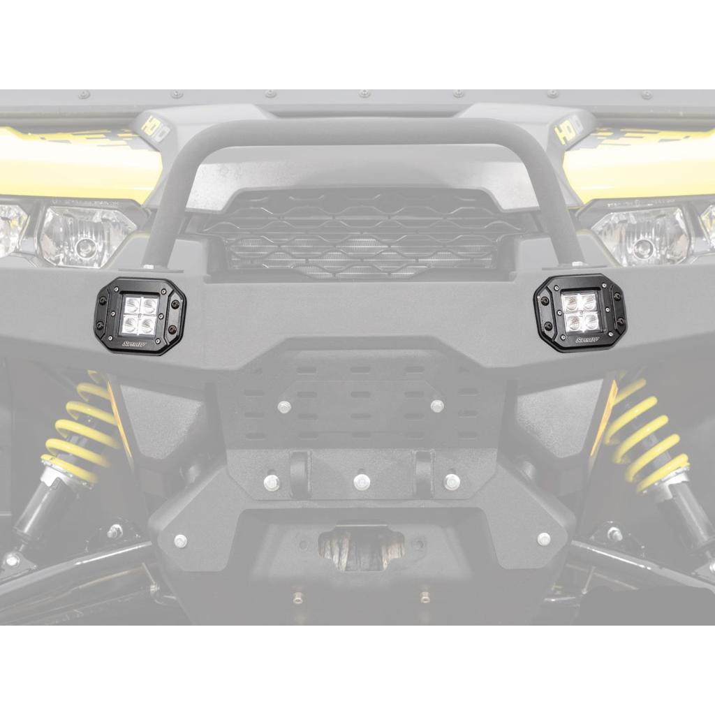 SuperATV 3" LED Recessed Cube Lights - MojoMotoSport.com