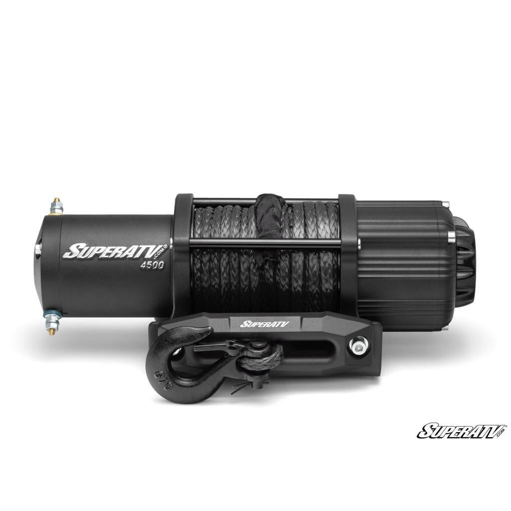SuperATV 4500 Lb. UTV/ATV Winch (With Wireless Remote & Synthetic Rope) - MojoMotoSport.com