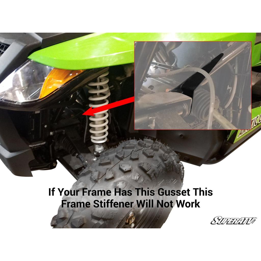 SuperATV Arctic Cat Wildcat Trail Frame Stiffener / Gusset Kit - MojoMotoSport.com