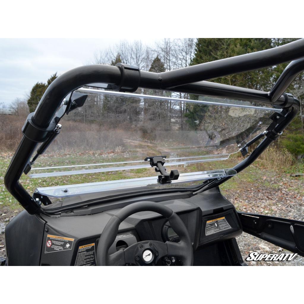 SuperATV Arctic Cat Wildcat Trail Scratch Resistant Flip Windshield - MojoMotoSport.com