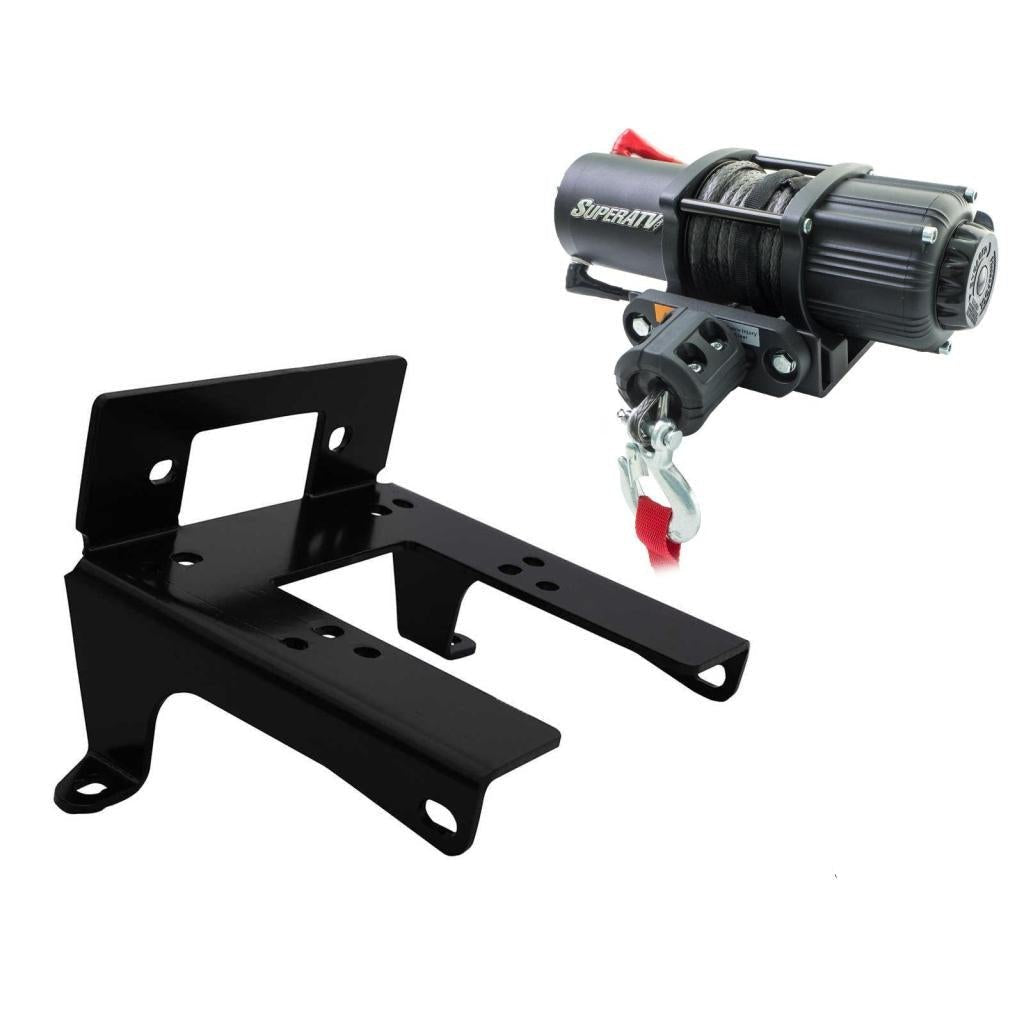 SuperATV Can - Am Commander 800 / 1000 Winch Mounting Plate - MojoMotoSport.com