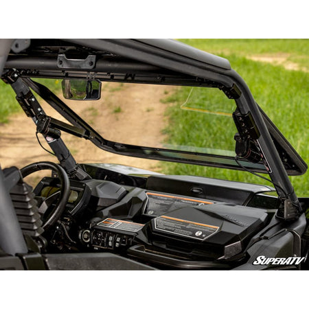 SuperATV Can - Am Commander MaxDrive Power Flip Windshield - MojoMotoSport.com