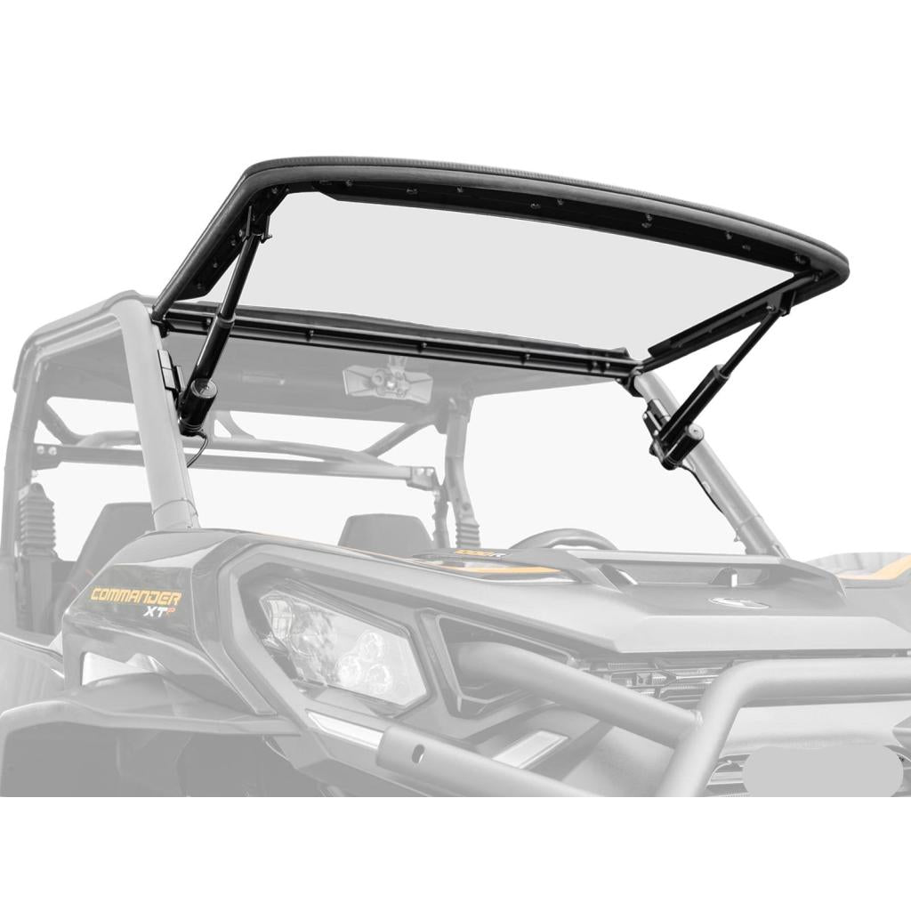 SuperATV Can - Am Commander MaxDrive Power Flip Windshield - MojoMotoSport.com