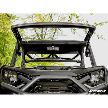 SuperATV Can - Am Commander MaxDrive Power Flip Windshield - MojoMotoSport.com